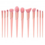 Pensule de Make-up 11 bucati Pink Profesionale MKB03